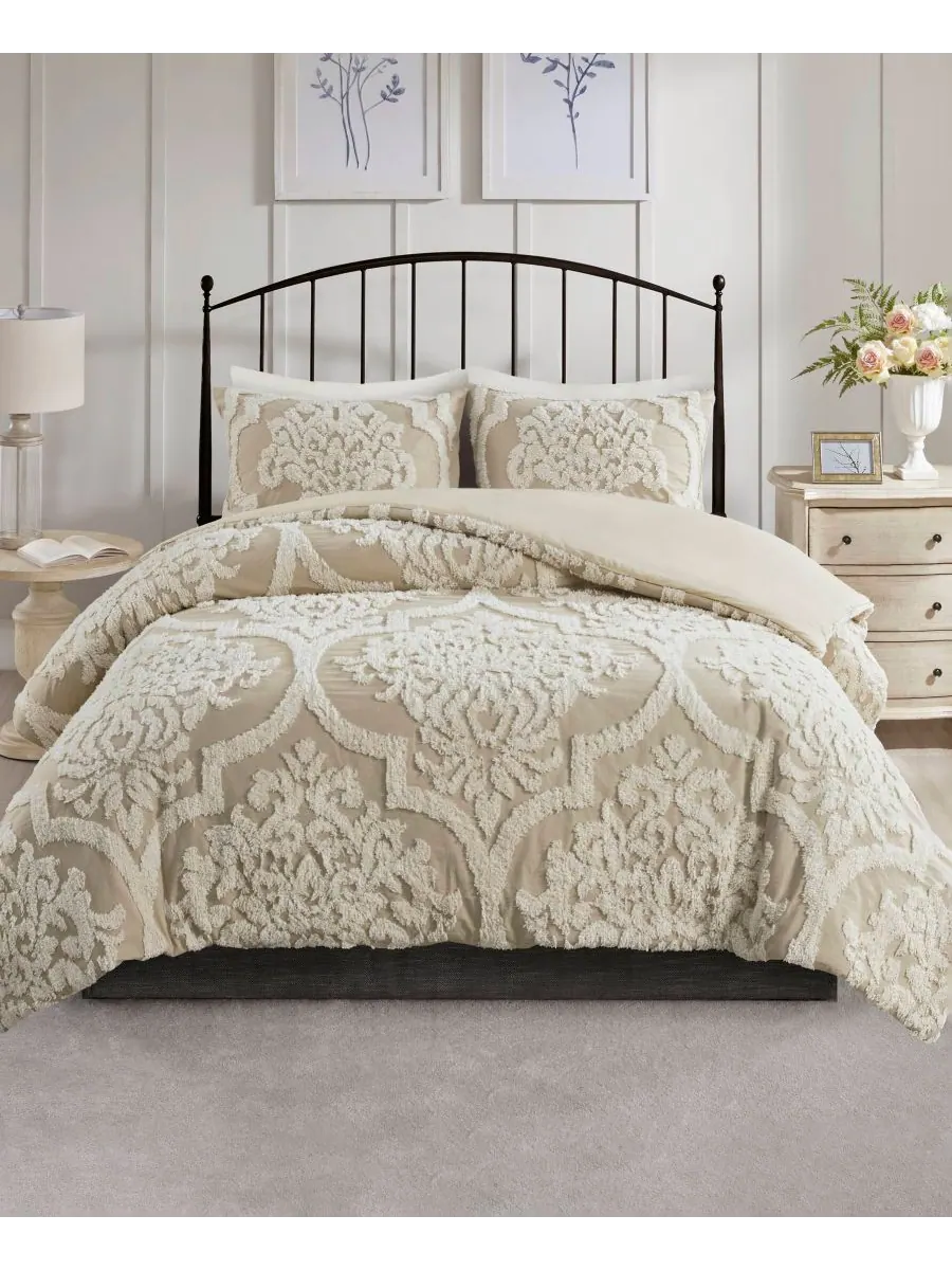 Комплект постельного белья Viola Damask Tufted из 3 предметов, размер Full/Queen Madison Park