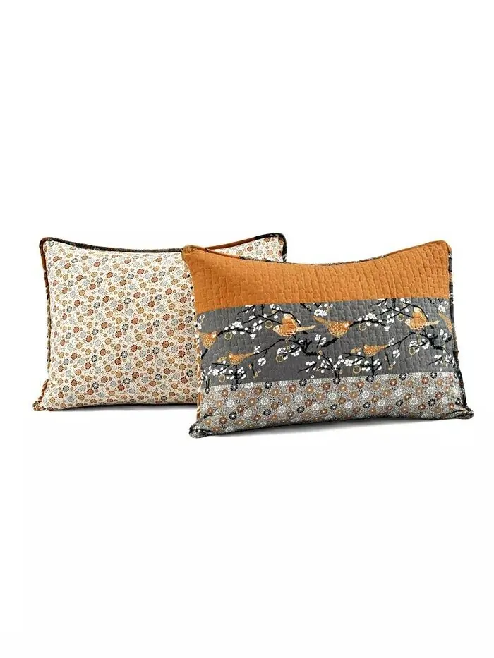 Комплект двусторонних одеял Royal Empire Lush Décor — изображение 4 из 9, желтый серый