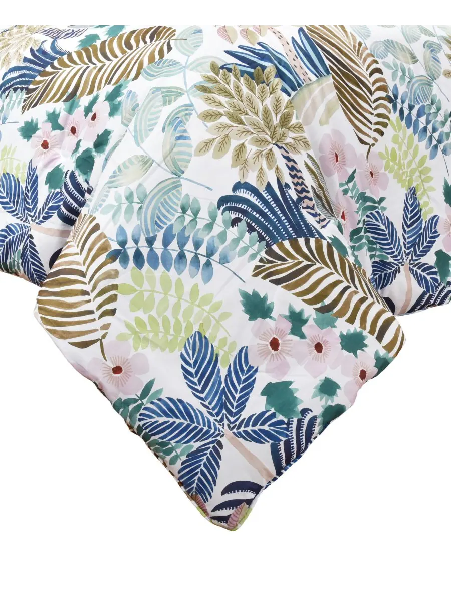 Комплект постельного белья Bold Rainforest из 2 предметов, размер Twin/Twin XL J by J Queen — изображение 4 из 6, бирюзовый