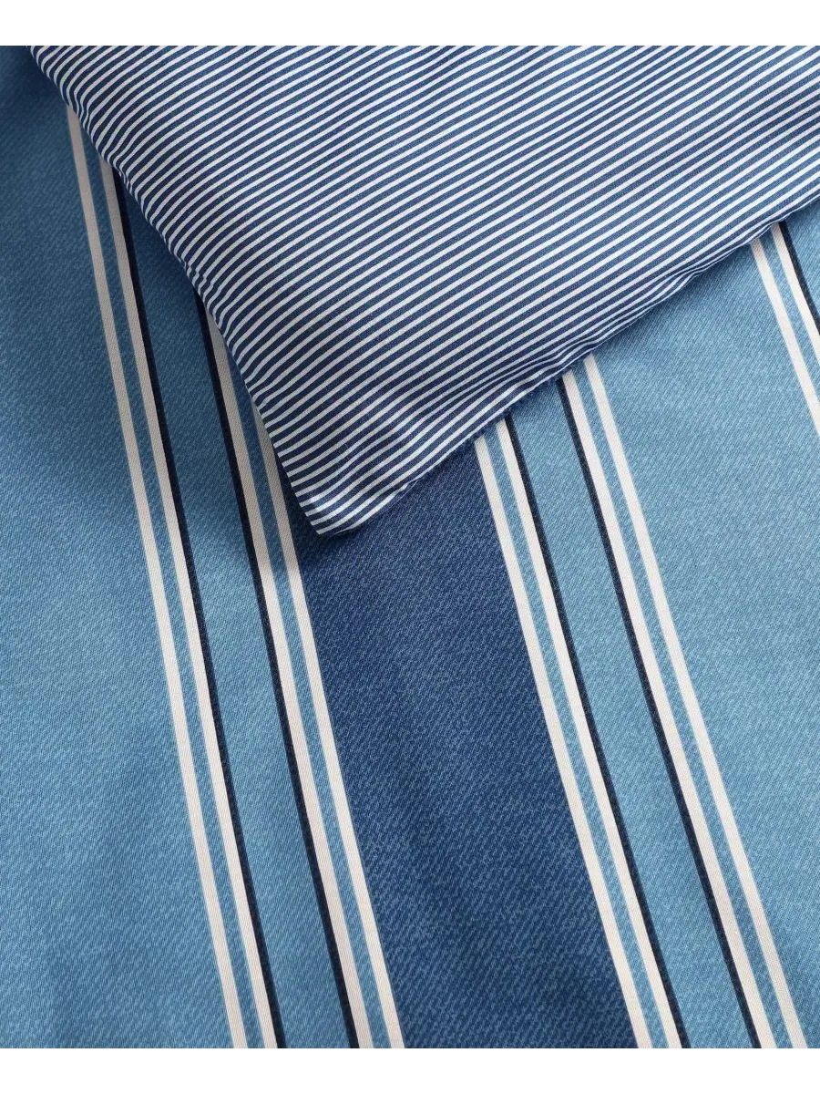 Комплект постельного белья Gilpin Stripe Cotton, двусторонний, 3 предмета, размер King Nautica — изображение 4 из 6