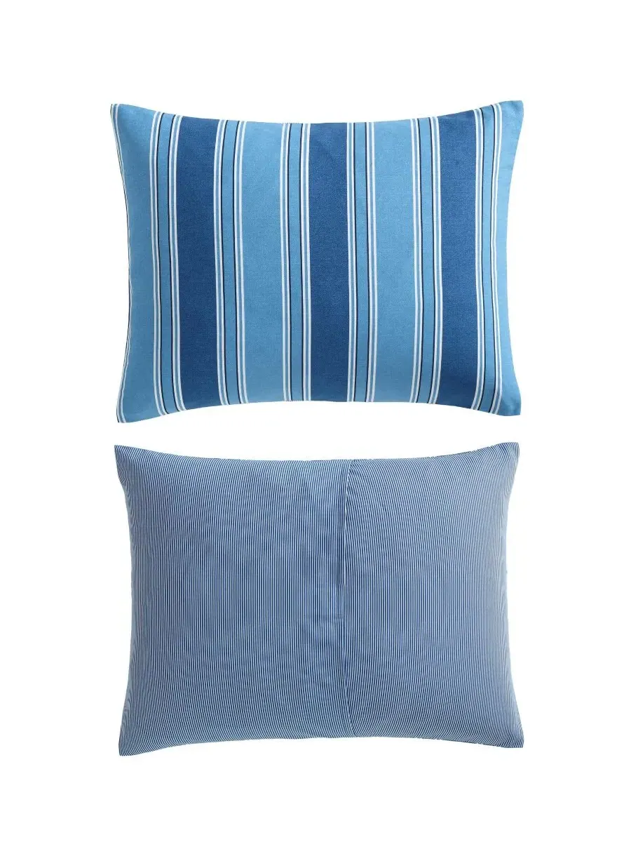 Комплект постельного белья Gilpin Stripe Cotton, двусторонний, 3 предмета, размер King Nautica — изображение 5 из 6