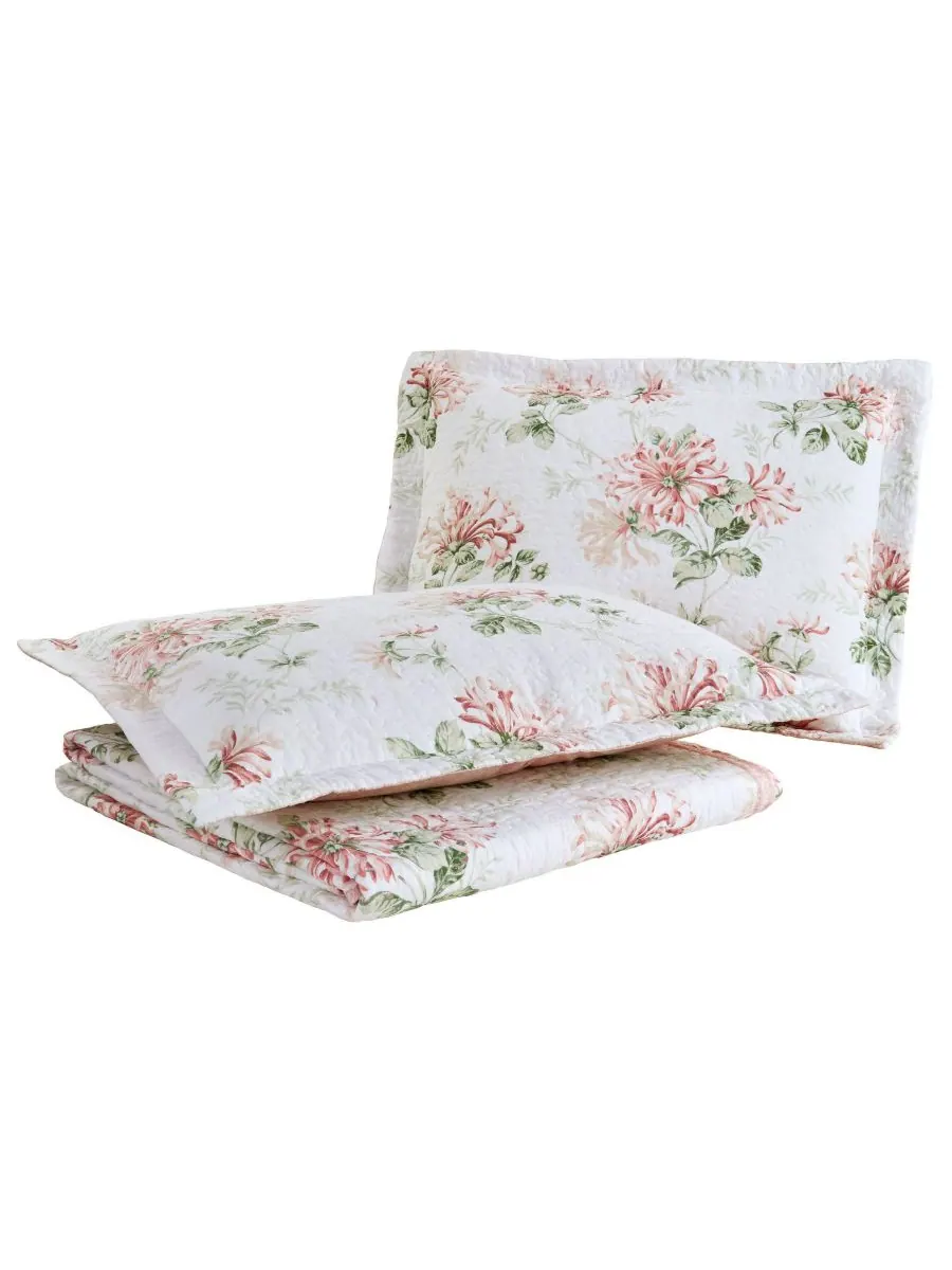 Комплект постельного белья Honeysuckle Cotton, двусторонний, 3 предмета, размер King Laura Ashley — изображение 4 из 9