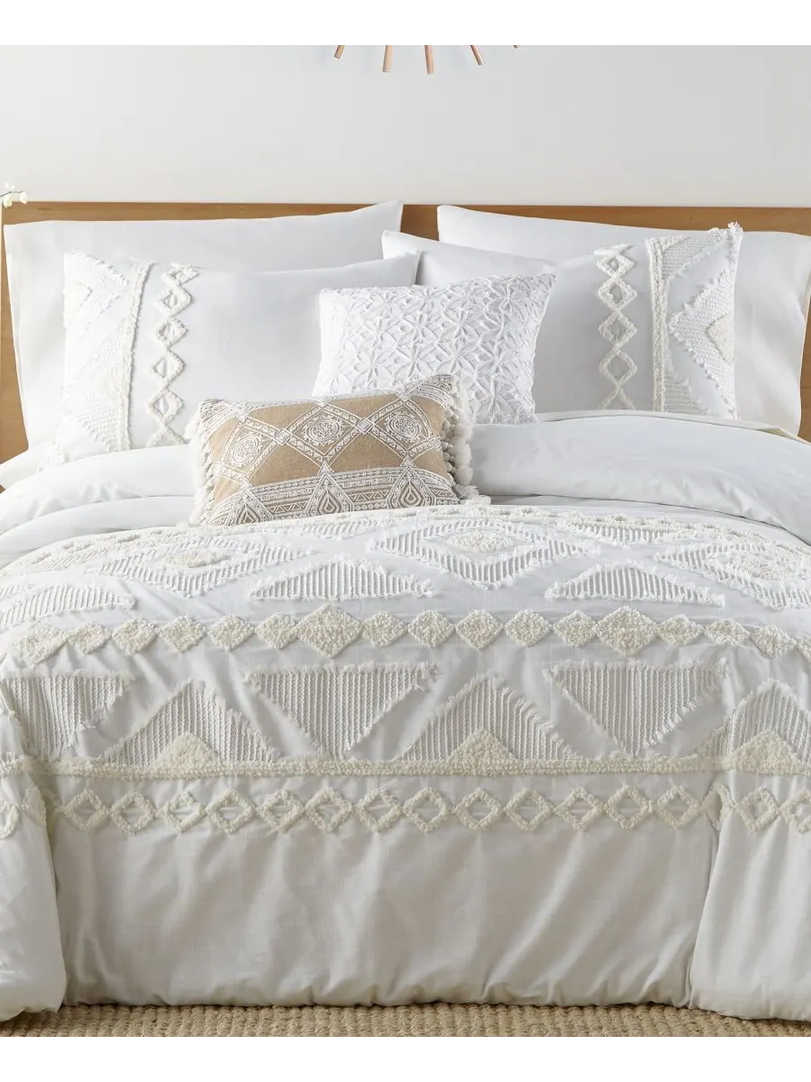 Комплект постельного белья harleson textured, 2 предмета, размер twin/twin xl. Levtex — изображение 5 из 6, белый