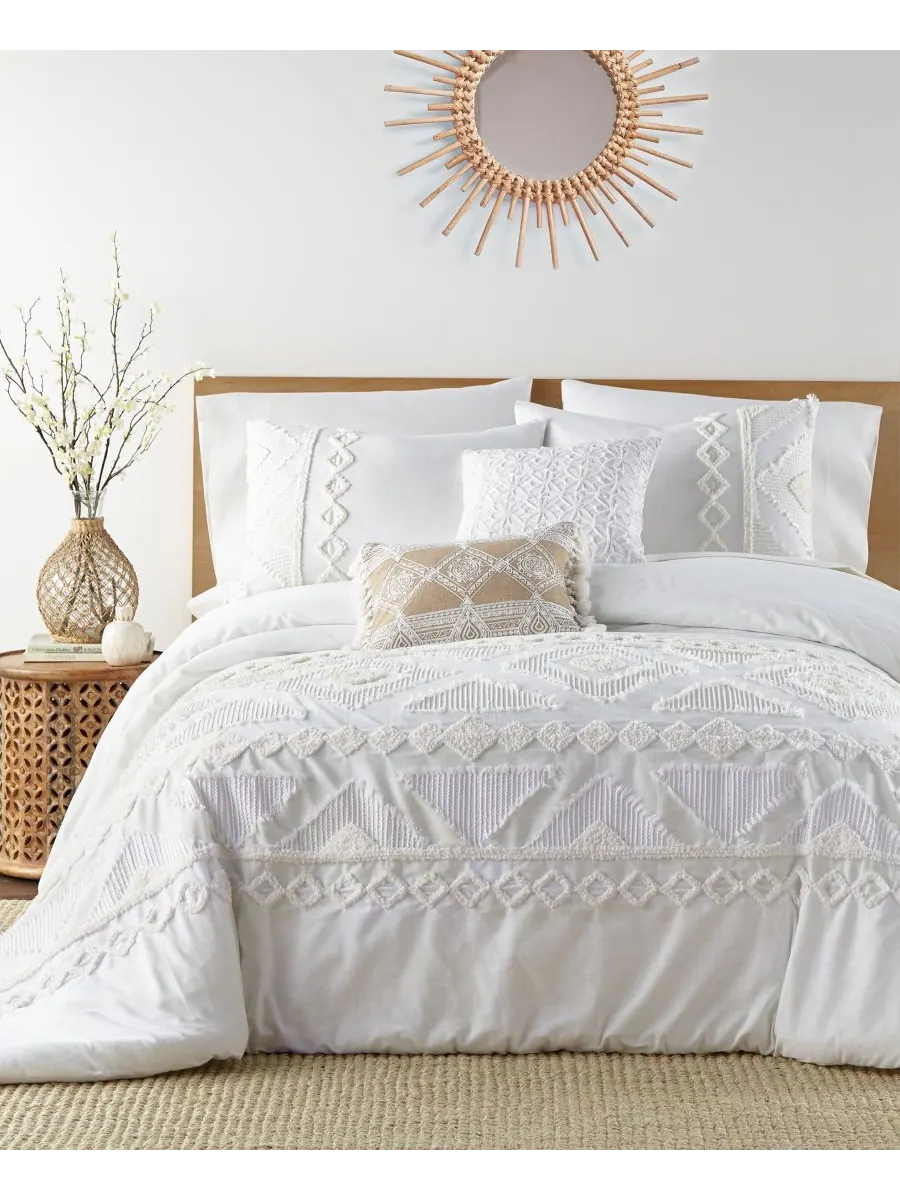 Комплект постельного белья harleson textured, 2 предмета, размер twin/twin xl. Levtex — изображение 6 из 6, белый