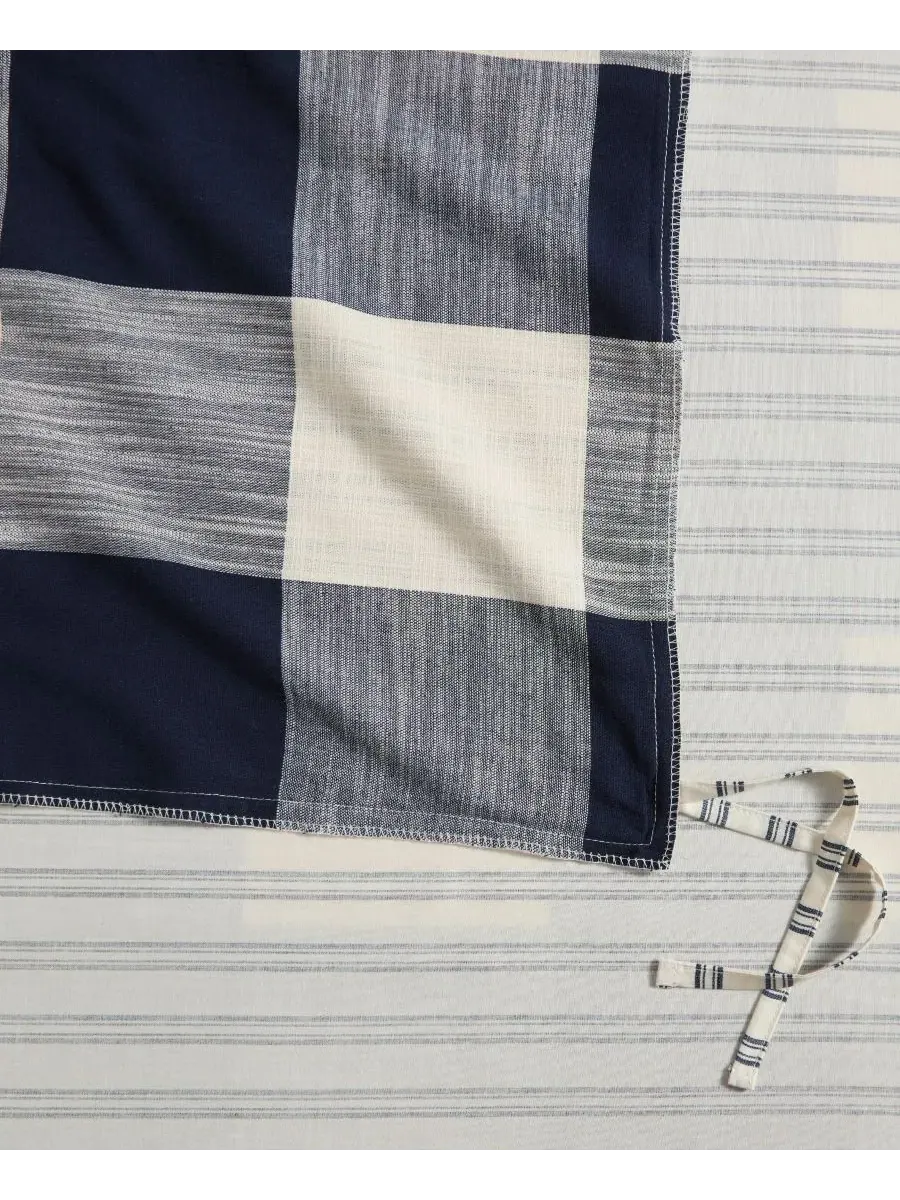 Комплект пододеяльников Highland Plaid Woven Levtex Home — изображение 7 из 7, темно-синий
