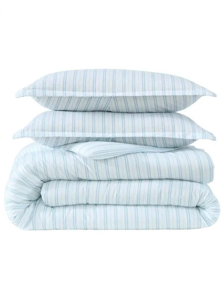 Комплект постельного белья Dilly Dally Stripe из 3 предметов, размер Full/Queen Laura Ashley — изображение 6 из 7