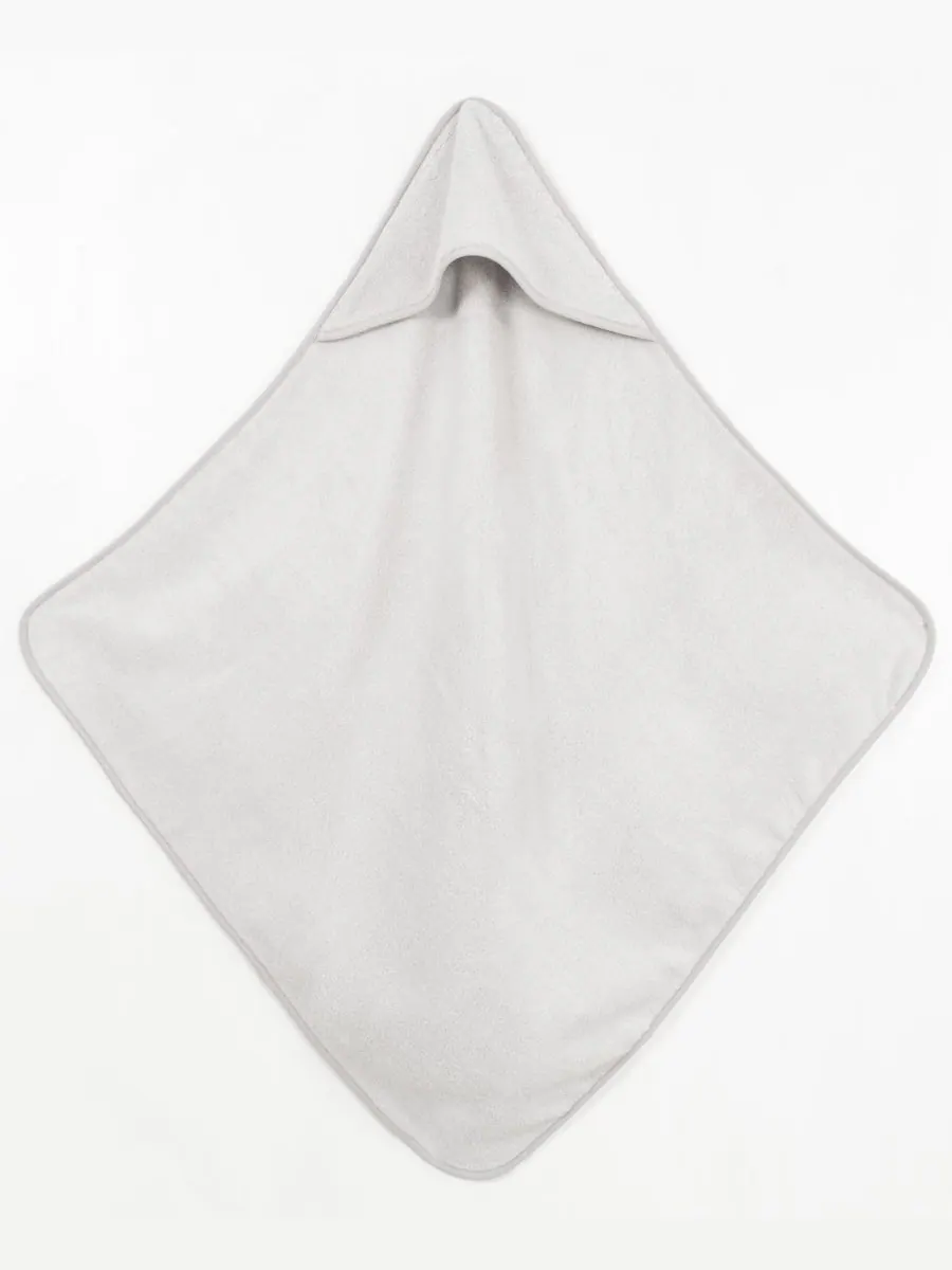 Детский набор банных полотенец с капюшоном, 4 предмета American Soft Linen — изображение 2 из 3, серый