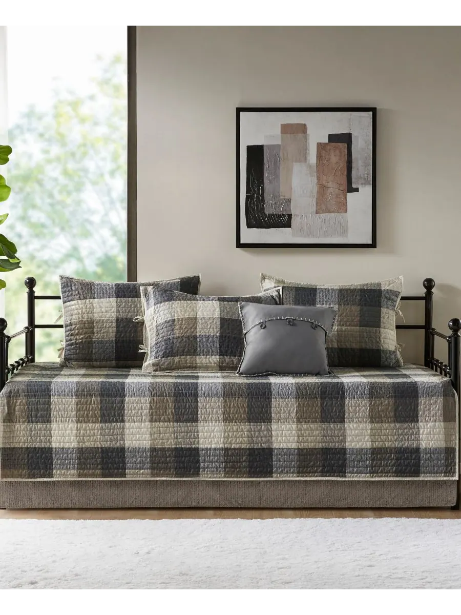 Комплект постельного белья Ridge Herringbone из 6 предметов, для дивана-кровати Madison Park