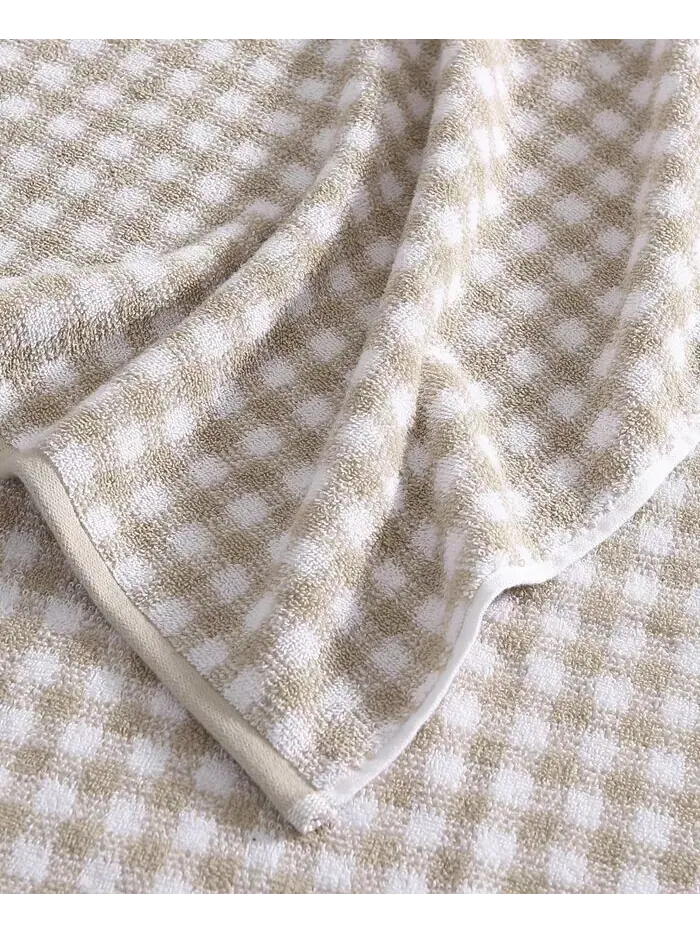 Набор полотенец Laura Ashley Ginny Cotton махровые 3 шт — изображение 2 из 5, бежевый белый