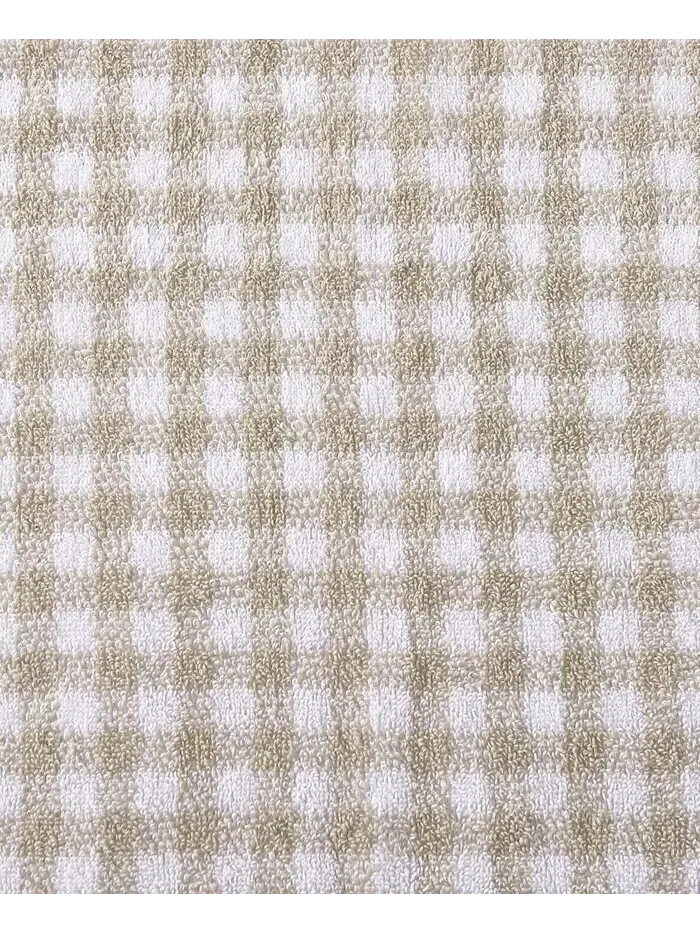 Набор полотенец Laura Ashley Ginny Cotton махровые 3 шт — изображение 3 из 5, бежевый белый