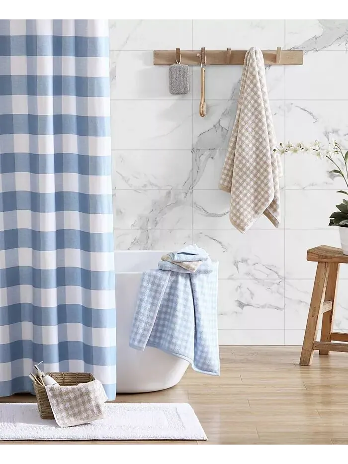 Набор полотенец Laura Ashley Ginny Cotton махровые 3 шт — изображение 5 из 5, бежевый белый