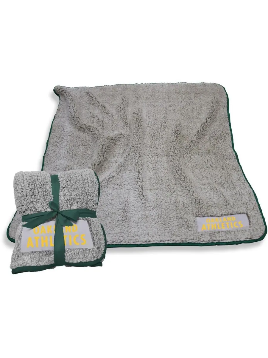 Плед из флиса Frosty Fleece с символикой Oakland Athletics, размер 50 x 60 дюймов Logo Brands, — изображение 1 из 1