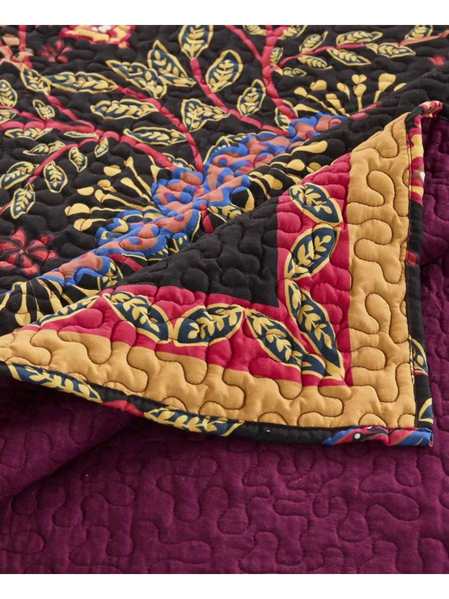 Комплект постельного белья Jessa Vintage Boho из 3 предметов, размер Full/Queen Greenland Home — изображение 3 из 6, синий