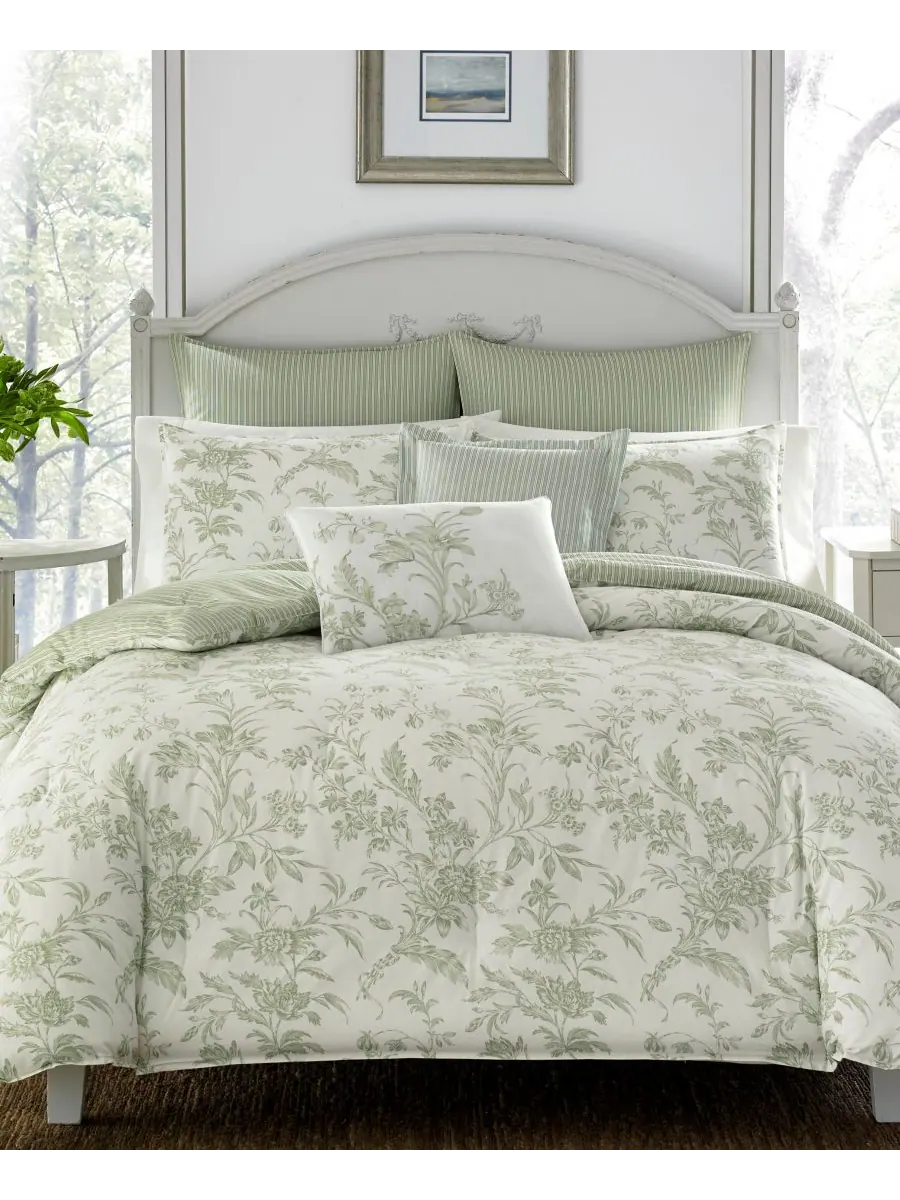 Комплект постельного белья natalie из 7 предметов, размер full/queen Laura Ashley — изображение 1 из 9, шалфейный