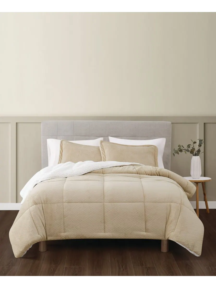Комплект постельного белья Basket Carved Softness из 3 предметов, размер Full/Queen Truly Soft — изображение 1 из 5, бежевый