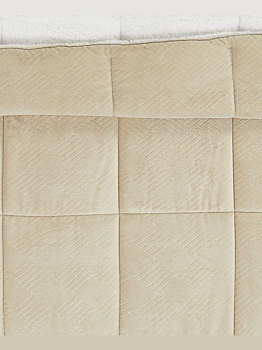 Комплект постельного белья Basket Carved Softness из 3 предметов, размер Full/Queen Truly Soft — изображение 5 из 5, бежевый