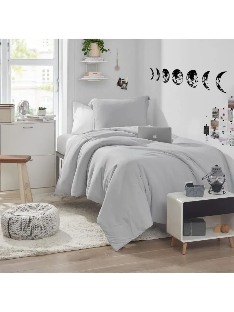 Комплект постельного белья Too Cool Oversized Coma Inducer, серый, размер Twin XL — изображение 1 из 4