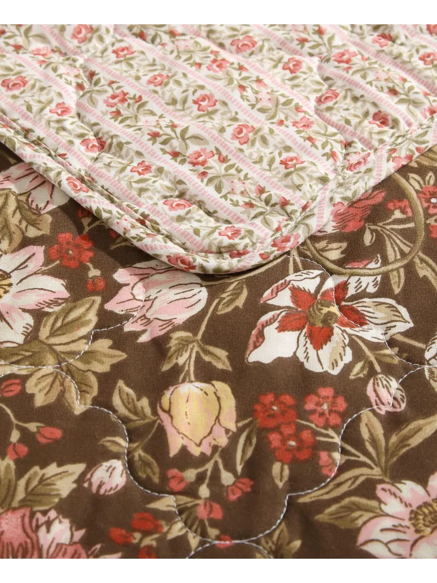Двусторонний комплект постельного белья Marta, 2 предмета, размер Twin Laura Ashley — изображение 5 из 10, коричневый