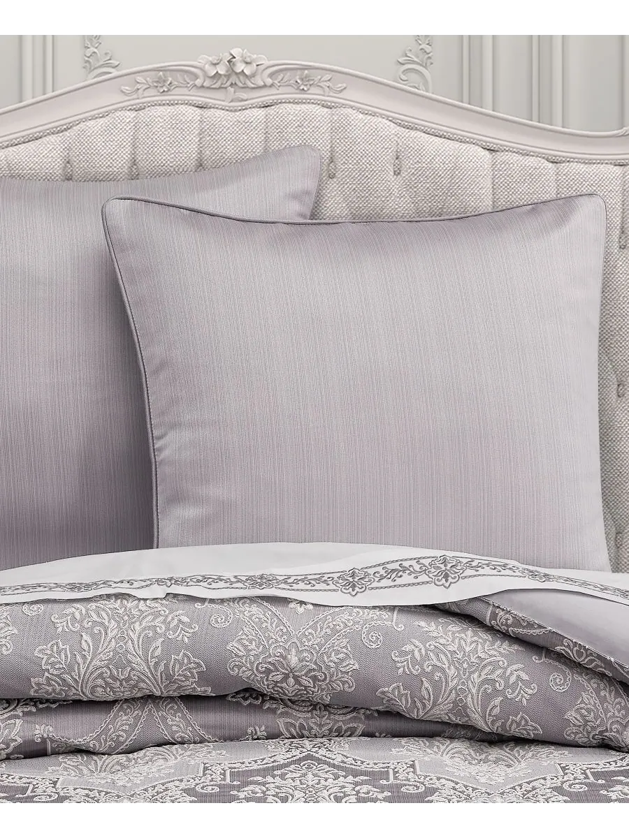 Наволочка Mary Plush Stripe Sham, европейская расцветка J Queen New York — изображение 2 из 3, фиолетовый