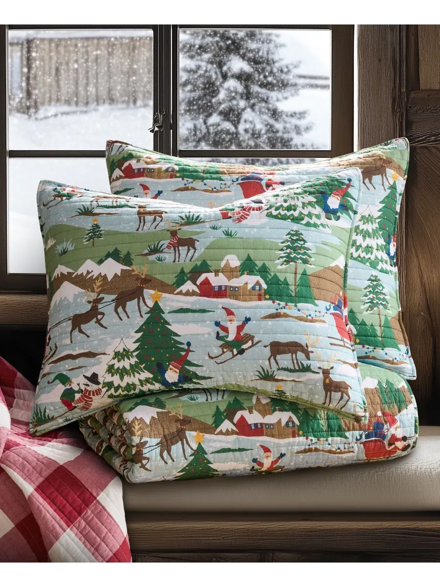 Комплект постельного белья Home Merry Mountains, 3 предмета, двусторонний, размер Full/Queen Levtex — изображение 2 из 7