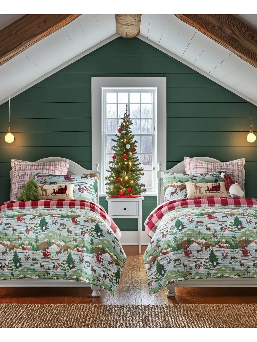 Комплект постельного белья Home Merry Mountains, 3 предмета, двусторонний, размер Full/Queen Levtex — изображение 5 из 7