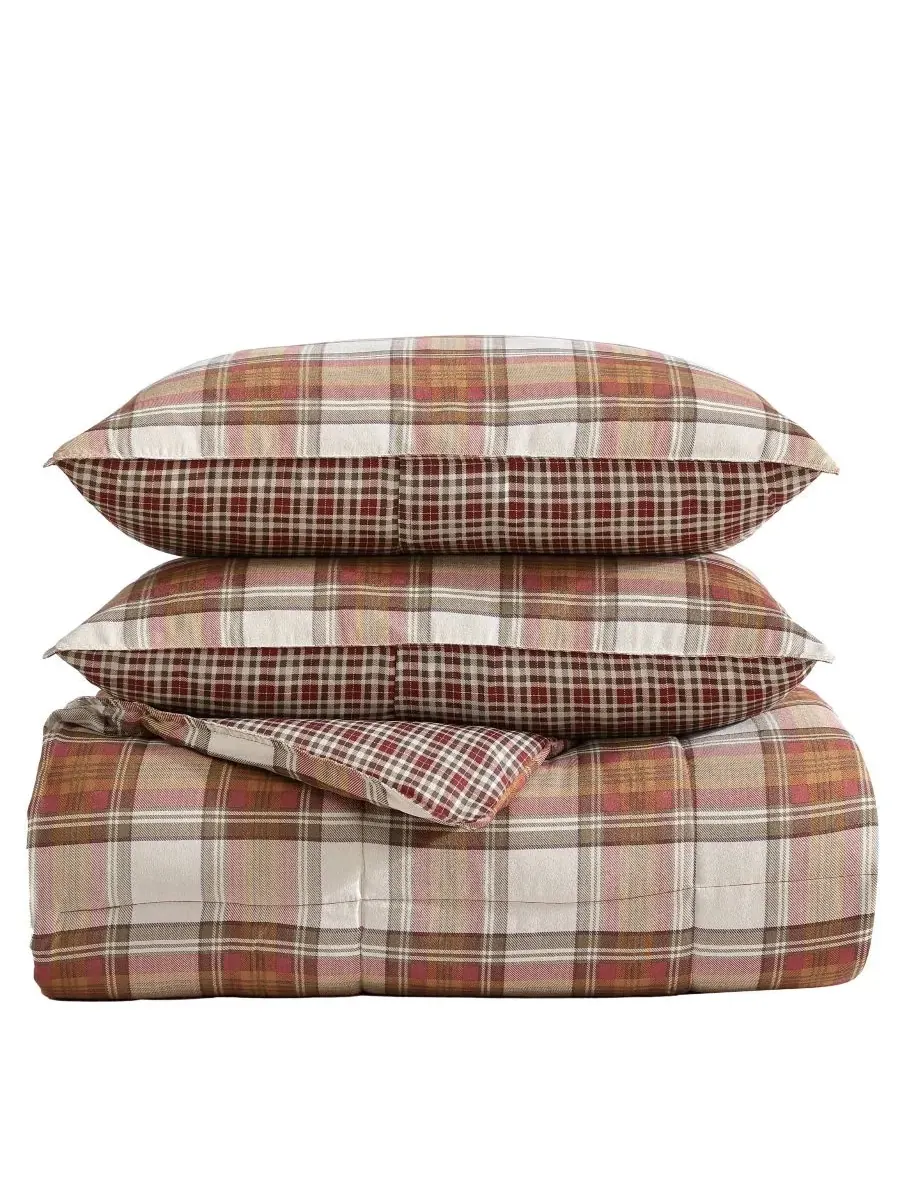 Комплект постельного белья Edgewood Plaid с наполнителем, имитирующим пух, размер Full/Queen Eddie — изображение 8 из 10