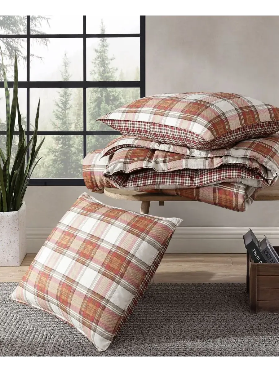 Комплект постельного белья Edgewood Plaid с наполнителем, имитирующим пух, размер Full/Queen Eddie — изображение 10 из 10
