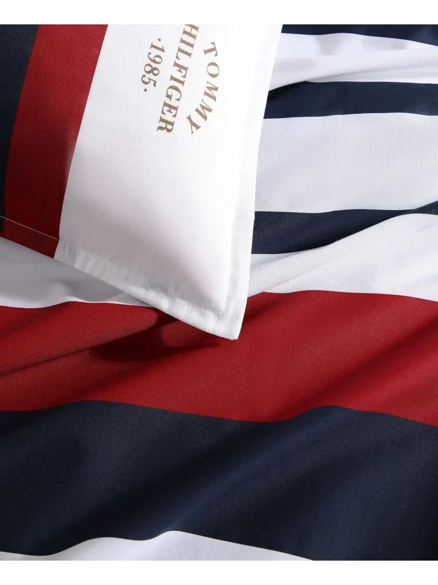 Комплект пододеяльника Tommy Classic Stripe Cotton Reversible 2-Pc. Duvet Cover Set, Twin Tommy — изображение 7 из 10