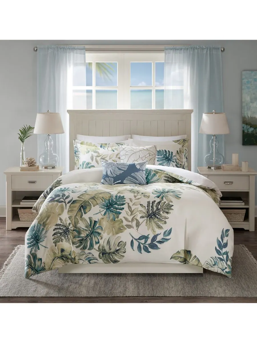Комплект постельного белья Lorelai Palm из 6 предметов, размер Queen Harbor House — изображение 2 из 8, мульти