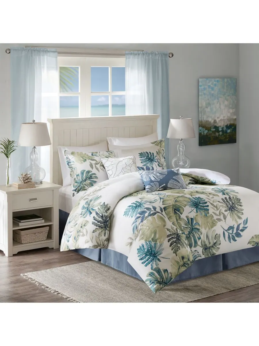Комплект постельного белья Lorelai Palm из 6 предметов, размер Queen Harbor House — изображение 3 из 8, мульти