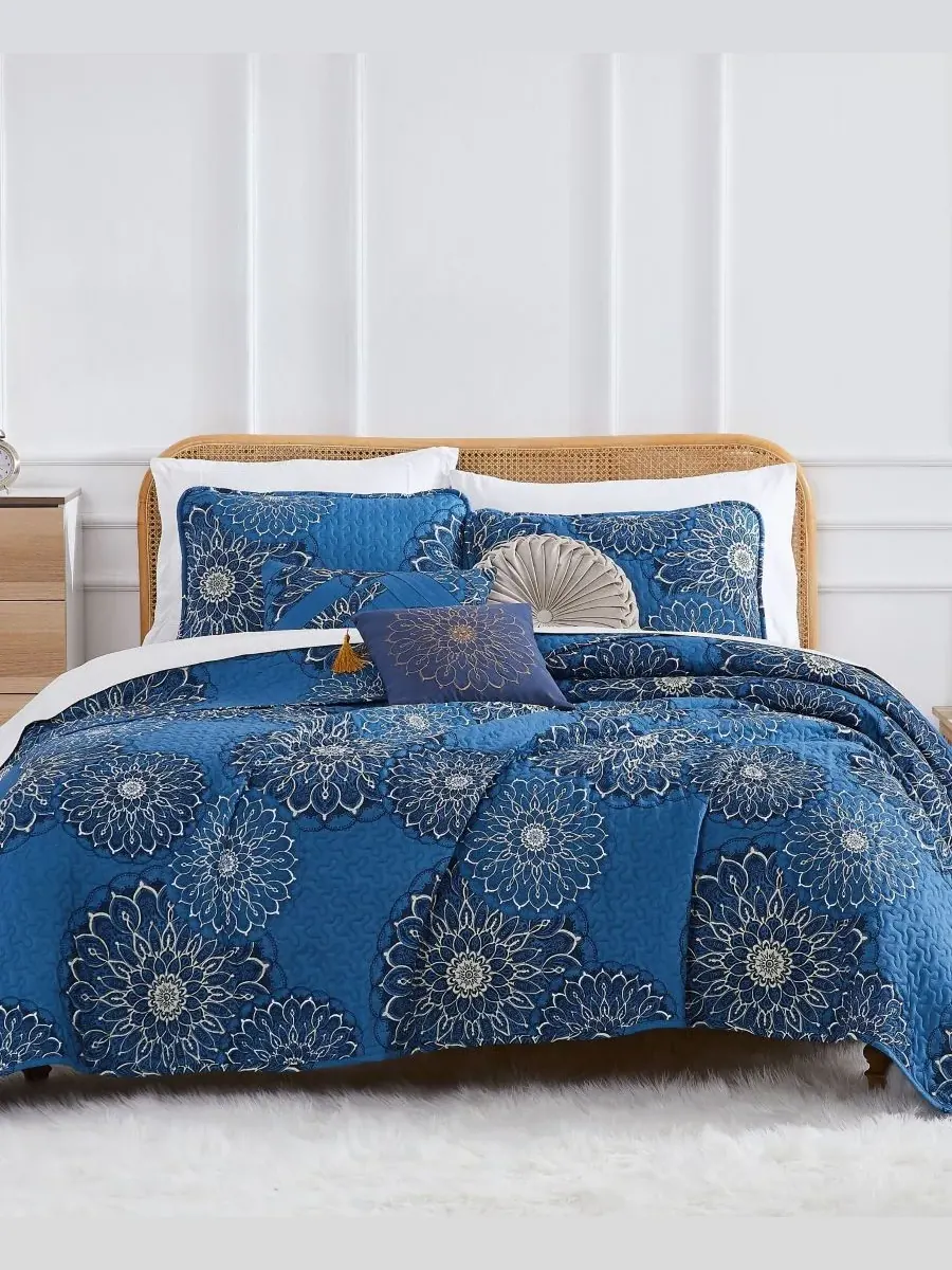 Комплект постельного белья Midnight Floral из 6 предметов, размер Full/Queen Southshore Fine Linens