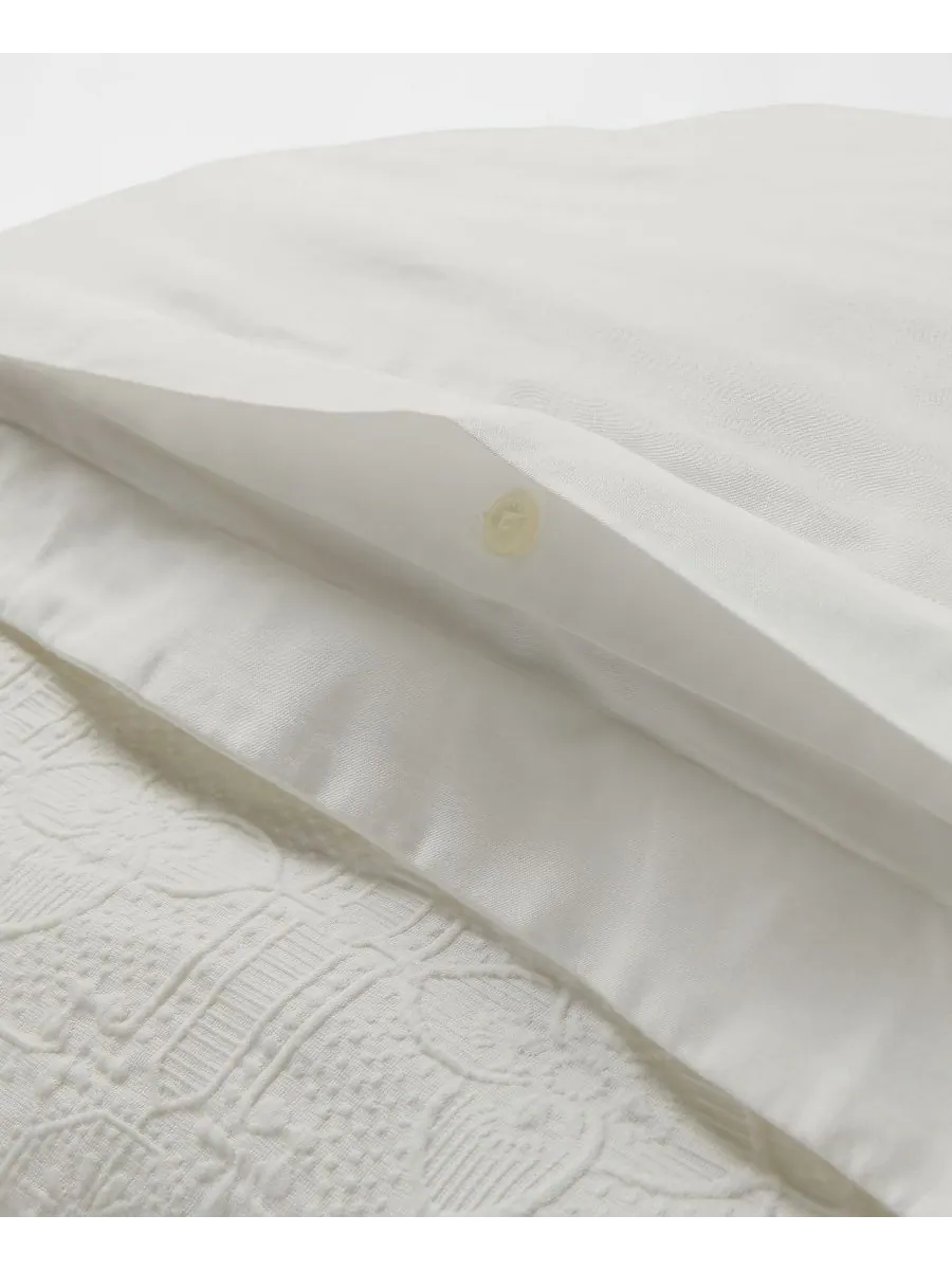 Комплект постельного белья Sascha Textured Medallion, размер Full/Queen Lauren Ralph Lauren — изображение 5 из 10, белый