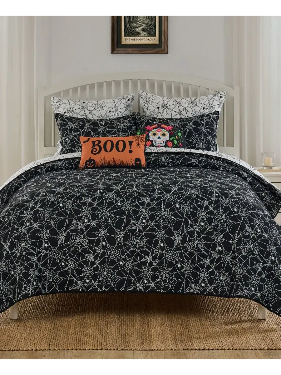 Покрывало жаккардовое Spinderella 2-предметный комплект Twin Greenland Home Fashions