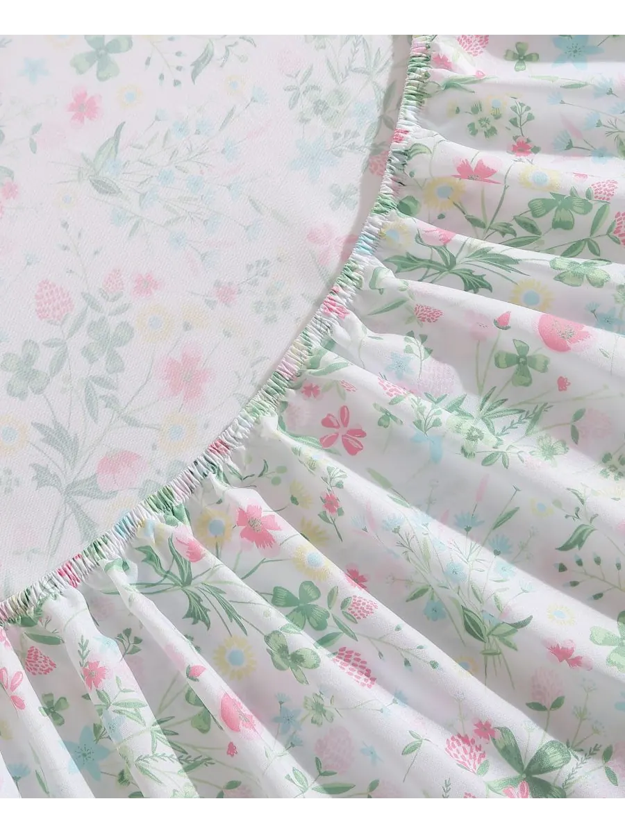 Комплект постельного белья из микрофибры, 4 предмета, размер Queen Laura Ashley, цвет posey dance — изображение 2 из 5