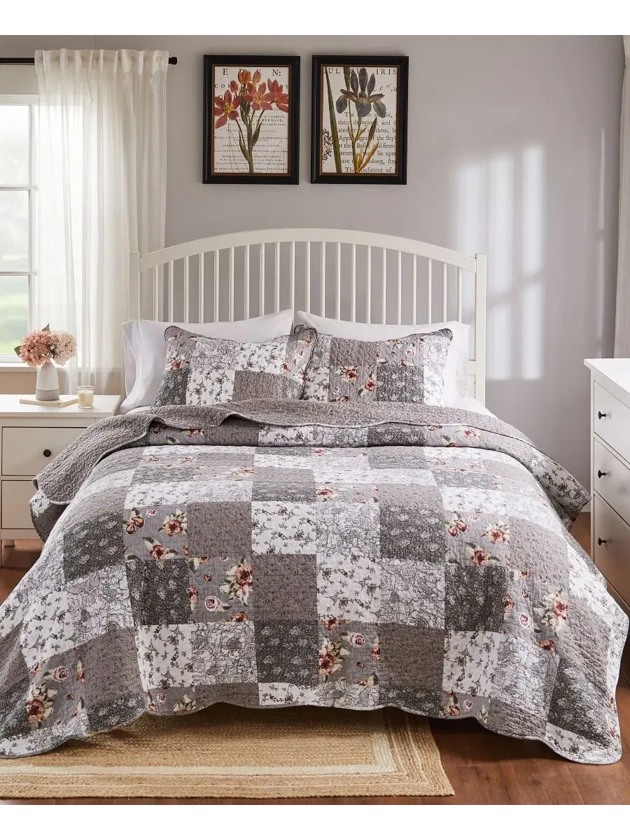 Комплект постельного белья Giulia из 2 предметов, размер Twin Greenland Home Fashions — изображение 2 из 3, нет цвета
