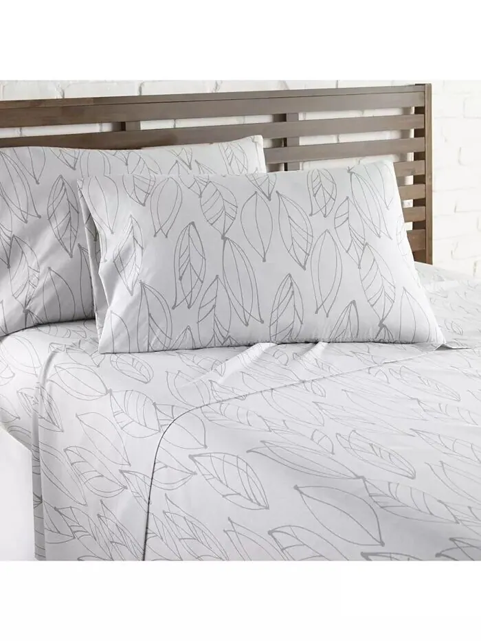 Ультрамягкие комплекты простыней Modern Foliage из 4 предметов Southshore Fine Linens