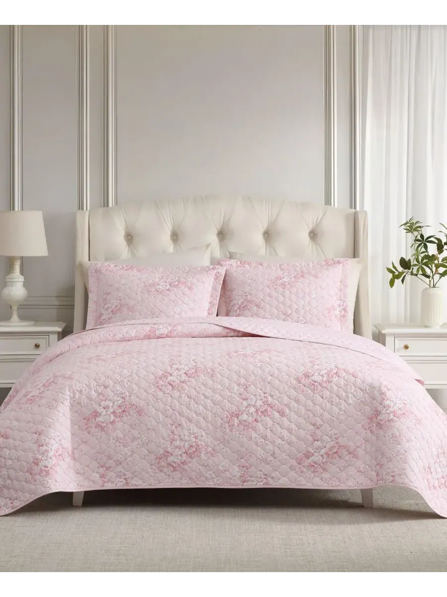 Двусторонний стеганый комплект постельного белья Toile Delightful, 3 предмета, размер Full/Queen