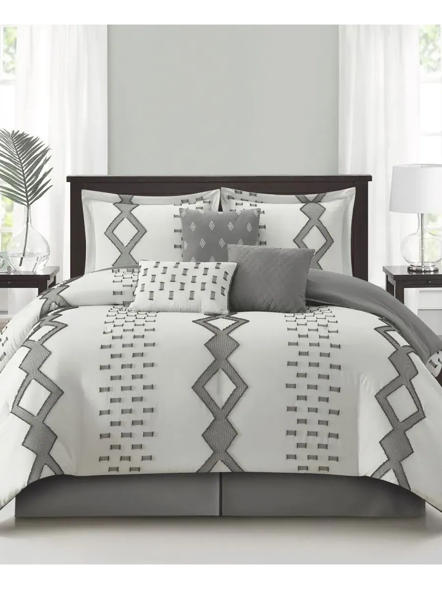 Комплект постельного белья Sanissa Geometric из 7 предметов, размер Queen Stratford Park