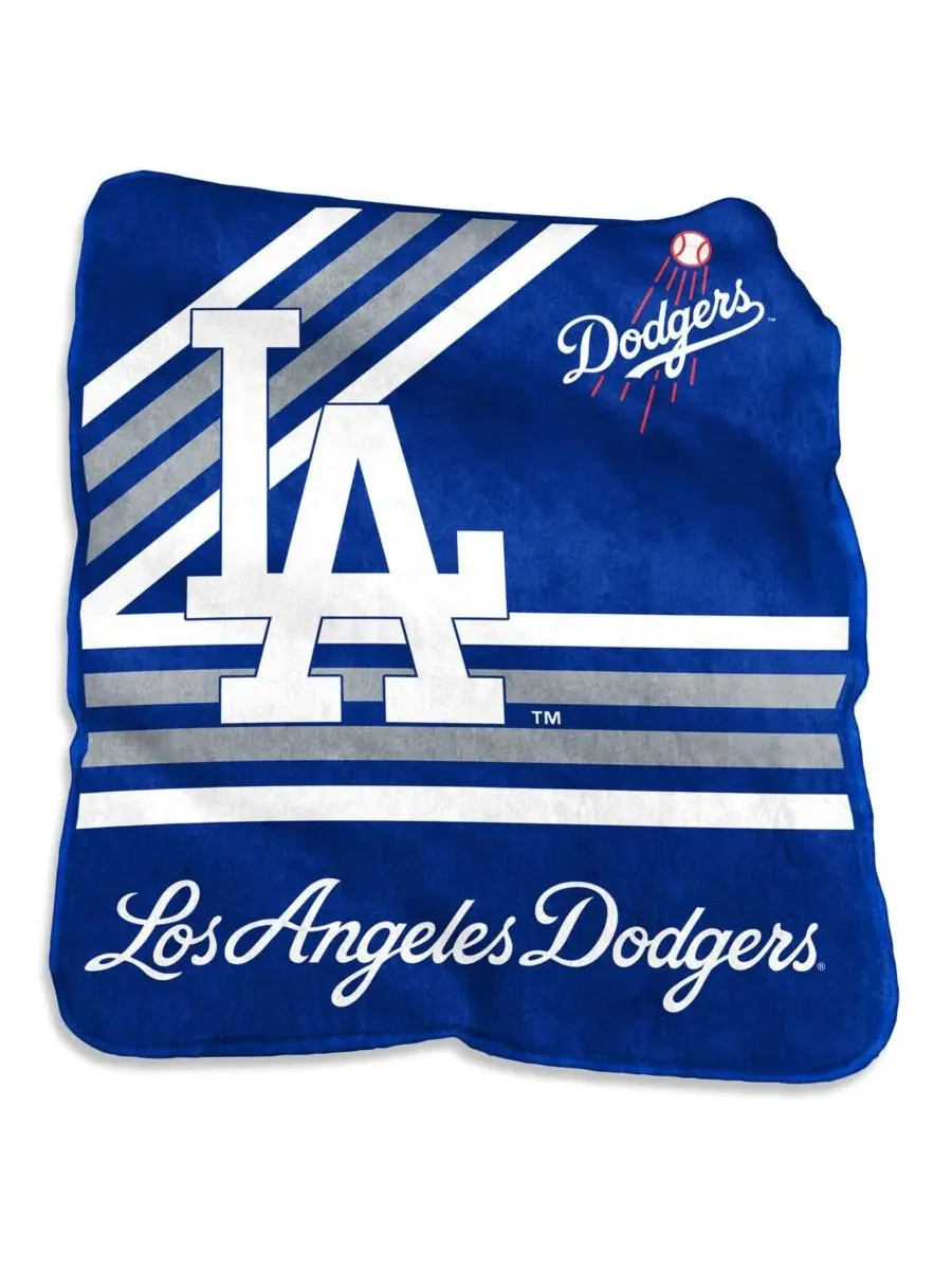 Плед флисовый 127×152 см с принтом Los Angeles Dodgers Logo Brands — изображение 1 из 1, мульти