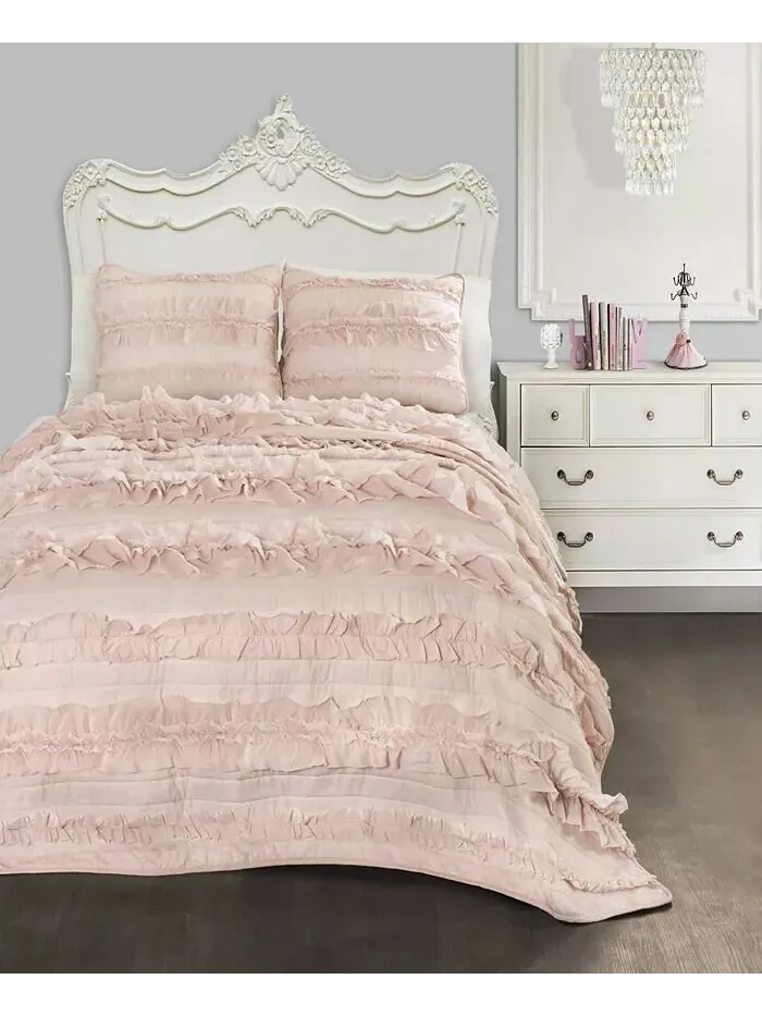 Комплекты одеял Belle с рюшами Lush Décor
