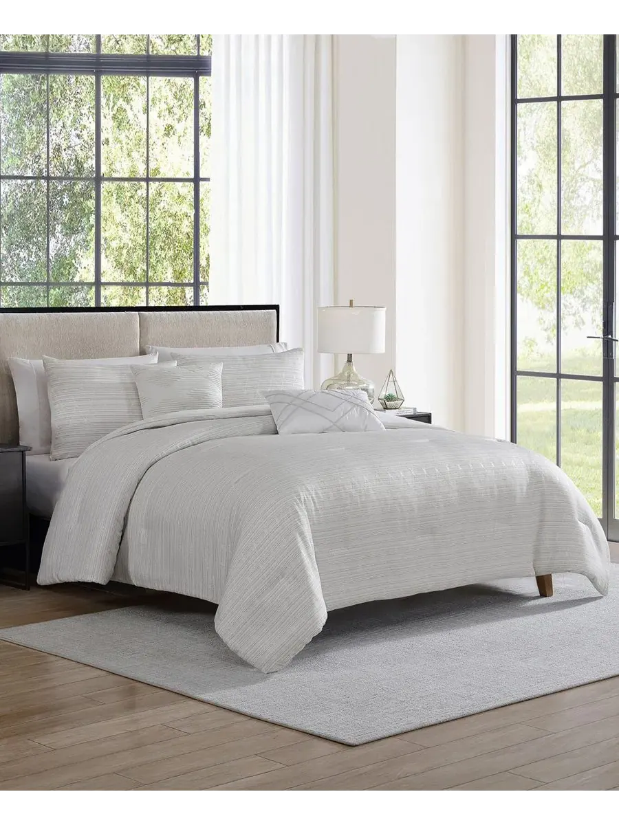 Комплект постельного белья Marguerite Jacquard VCNY Home — изображение 2 из 7, серый