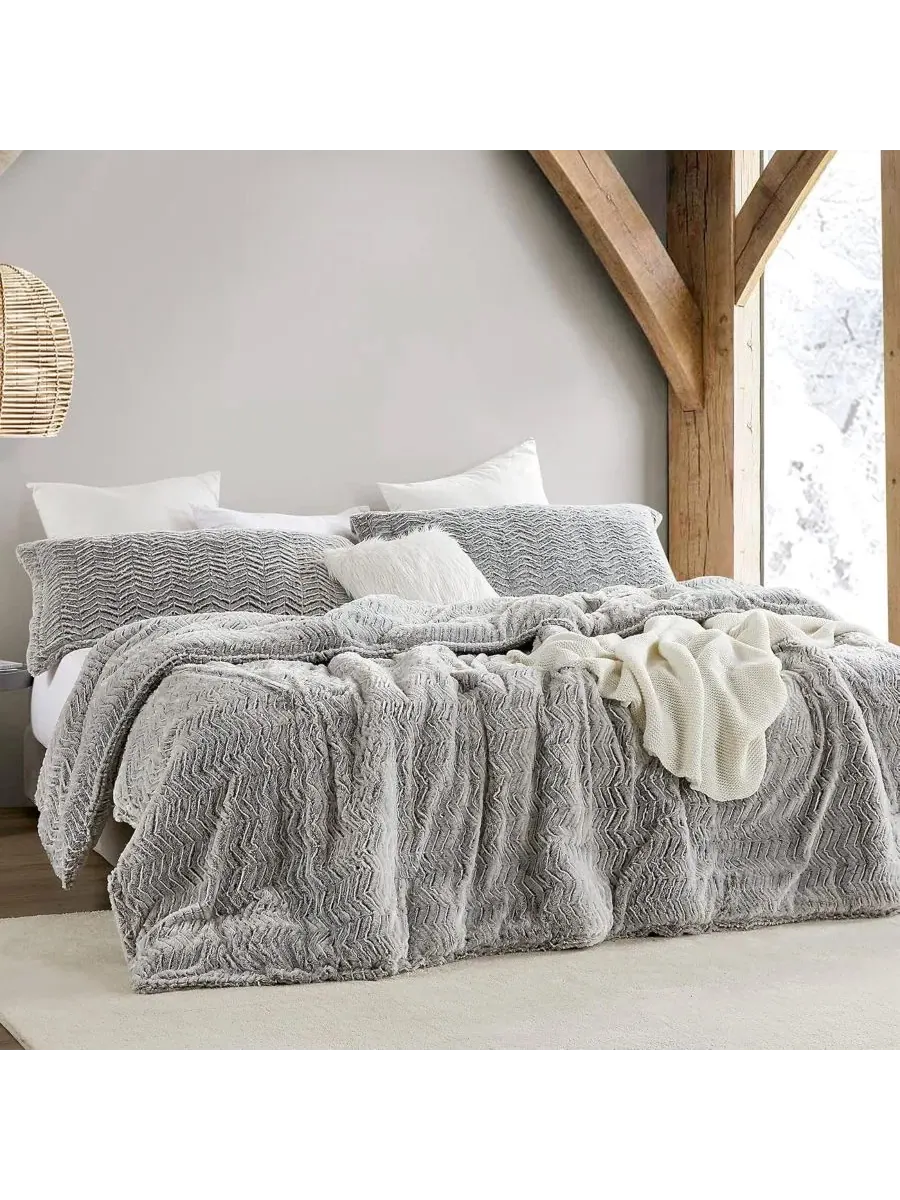 Комплект стеганого одеяла Oversized Coma Inducer, Chevron Frosted Espresso — изображение 1 из 6, бежевый