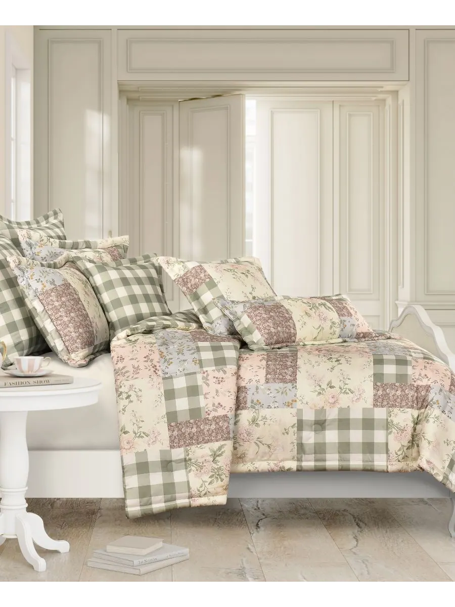 Комплект постельного белья Eloise Patchwork из 3 предметов, размер Full/Queen Piper & Wright — мульти