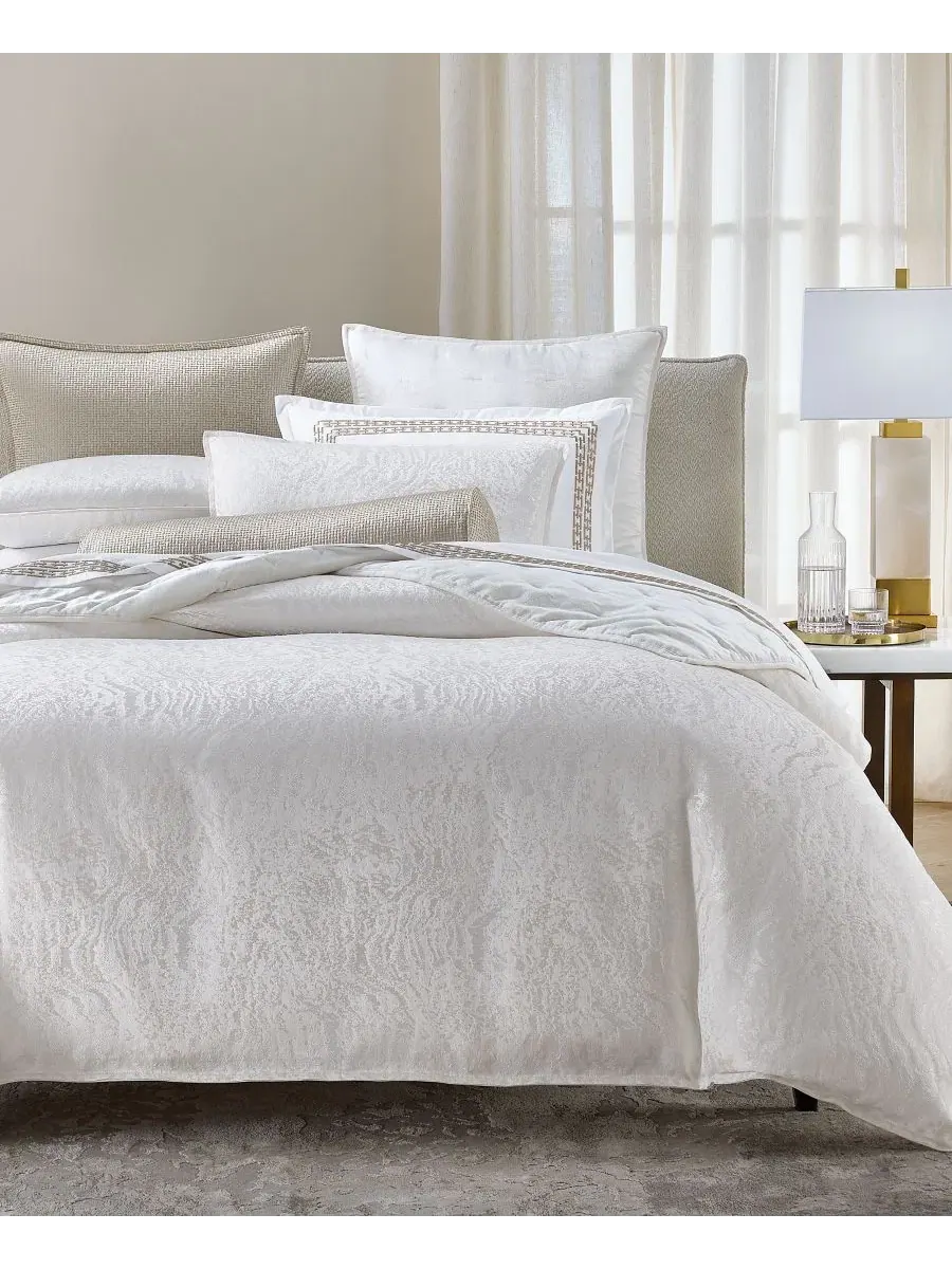 Комплект стеганого одеяла 3 предмета с мраморным узором Rippled Marble, King Hotel Collection