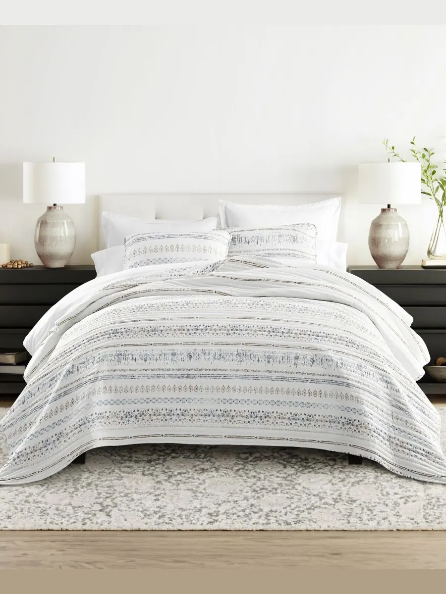 Двусторонний комплект постельного белья Relic Stripe, 2 предмета, размер Twin/Twin XL ienjoy Home