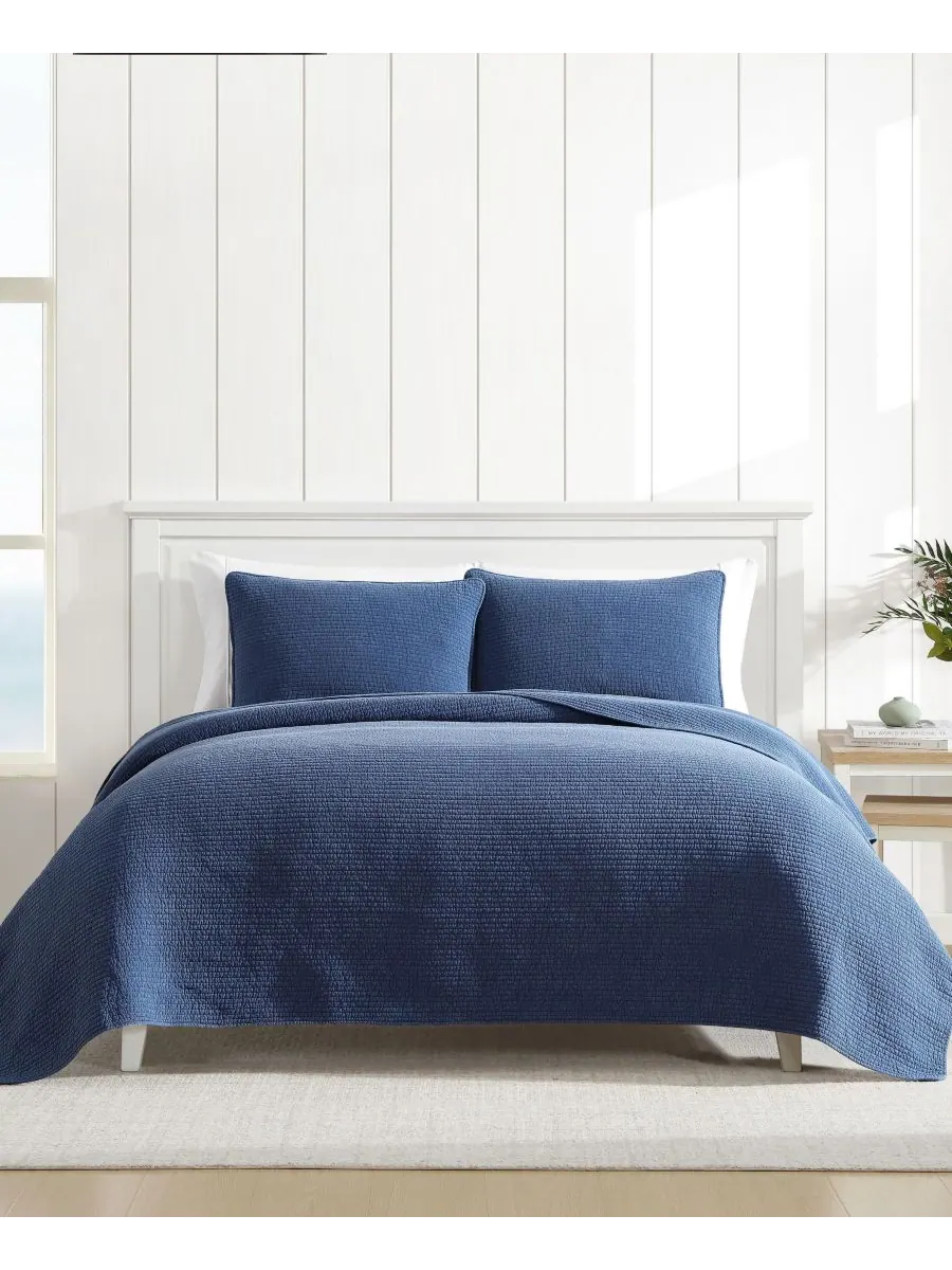 Комплект постельного белья Seashore Stitch Washed из 3 предметов, размер Full/Queen Nautica