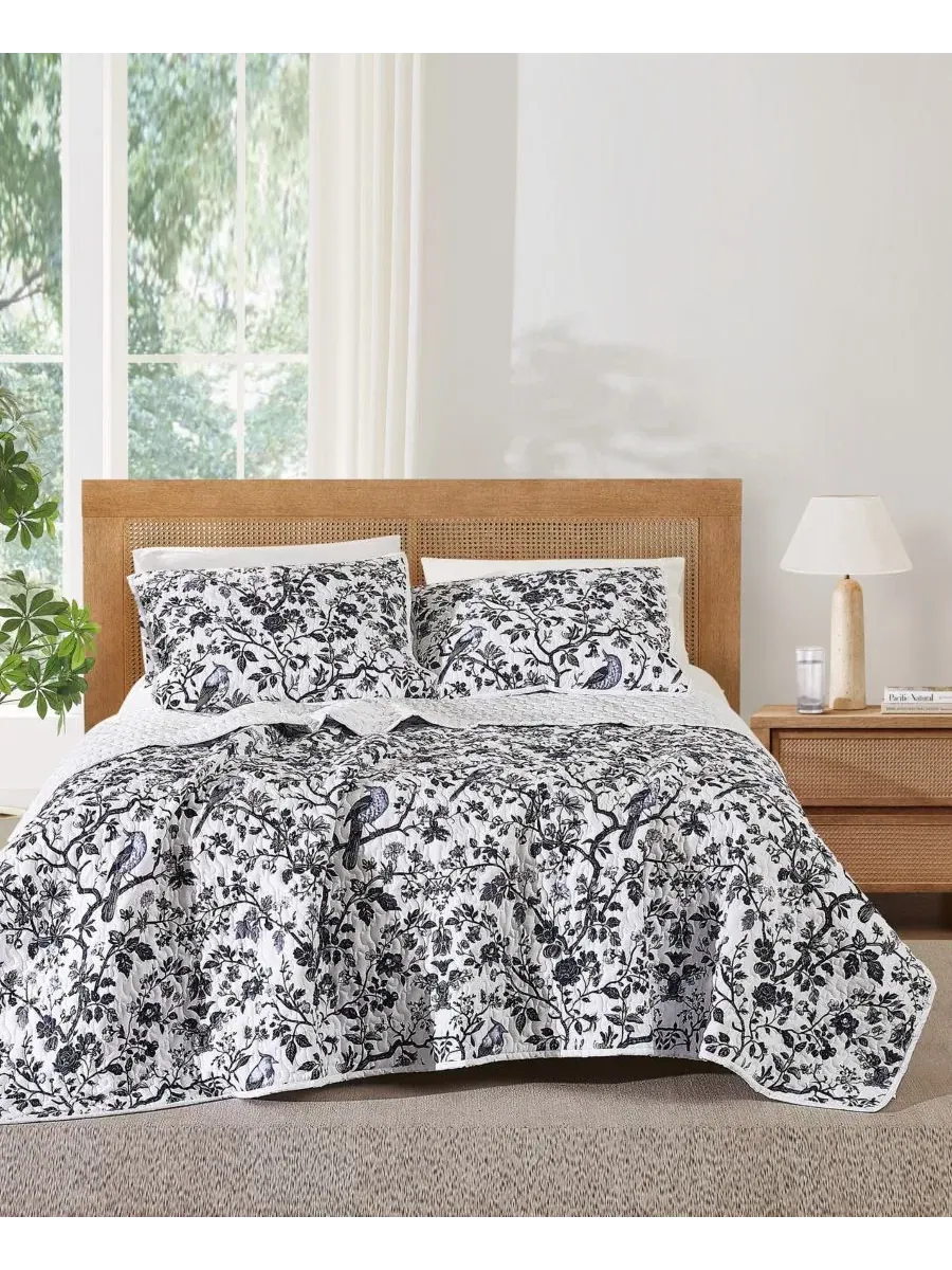 Комплект постельного белья Ava Floral 3-Piece Quilt Set, Full/Queen Brooklyn Loom