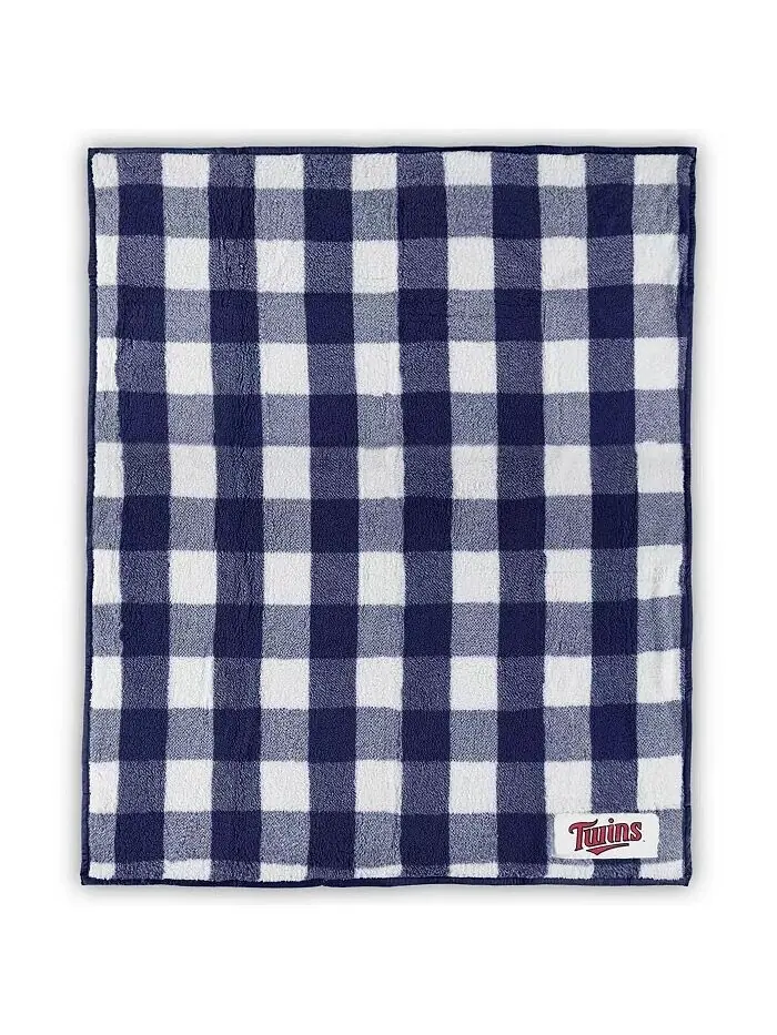 Одеяло из морозного флиса в клетку Minnesota Twins размером 50 x 60 дюймов Logo Brands — изображение 1 из 1, нет цвета