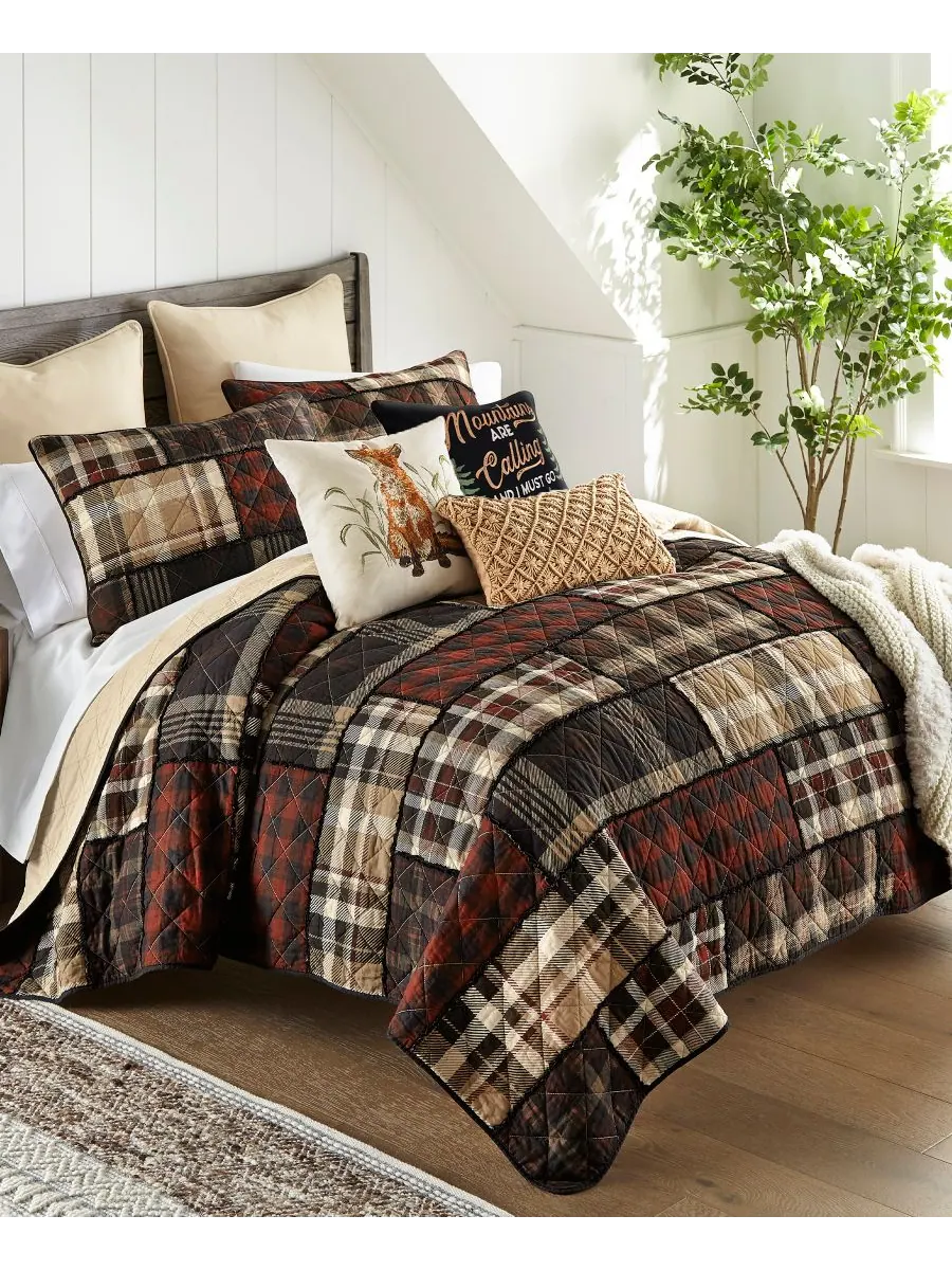 Комплект постельного белья LJ Plaid из 3 предметов, хлопковый, плотный, размер Queen Donna Sharp