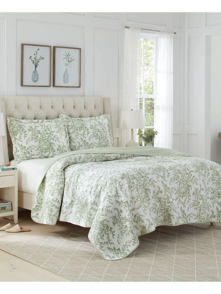 Комплект постельного белья bedford cotton, 3 предмета, двусторонний, размер full/queen. Laura Ashley — изображение 2 из 5